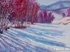 Amgalanbaatar G. - A low peak - Oil on canvas - 50x70 cm