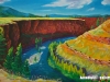 Odgerel Tsulbaatar - Chuluut river - Oil on canvas - 40x60 cm