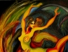 Narantsatsral G. - Midnght dance - Oil on canvas - 130x100 cm