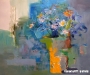 Uranchimeg S. - Flowers in a vase - Oil on canvas - 50x60 cm