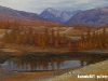 Ganbaatar B. - A cool autumn day - Oil on canvas - 80x110 cm
